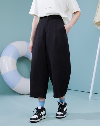➤涼感天絲寬版氣球褲(兩色)