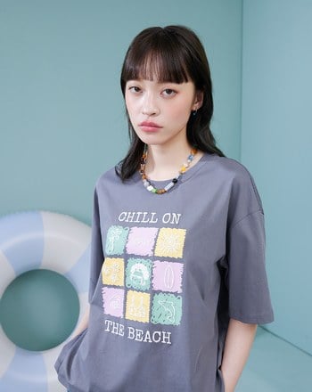 夏日連連看5分袖涼感T恤(兩色)