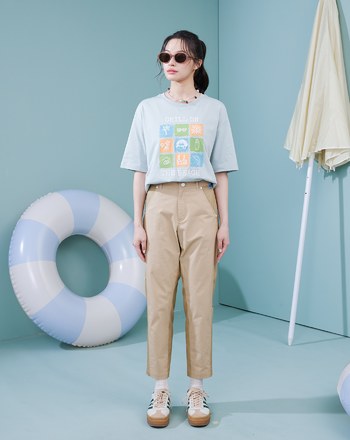 夏日連連看5分袖涼感T恤(兩色)