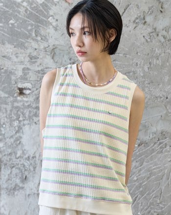 夏日條紋背心(附內搭)(兩色)