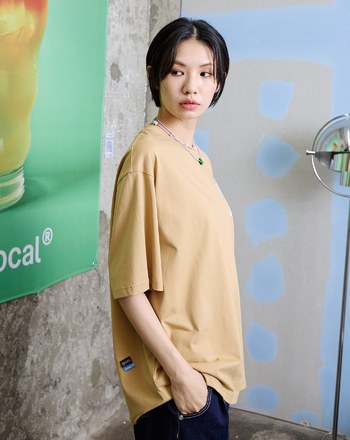 ➤出遊拍立得印花寬鬆純棉T恤(兩色)