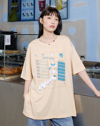 ➤超市排隊吹冷氣的鵝2.0寬鬆T恤(三色)