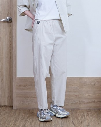 ➤織標彈性鬆緊長褲(兩色)