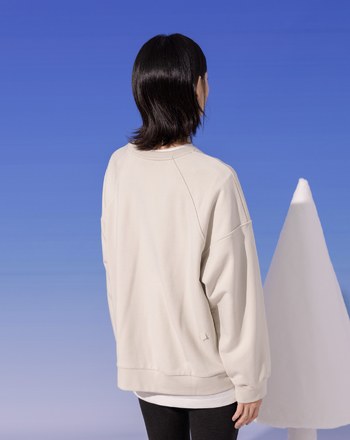 ➤發熱曬衣夾造型滑雪纜車印花大學T(兩色)