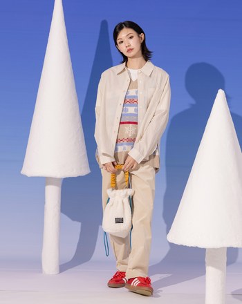 細條紋圓弧下擺長袖襯衫(兩色)