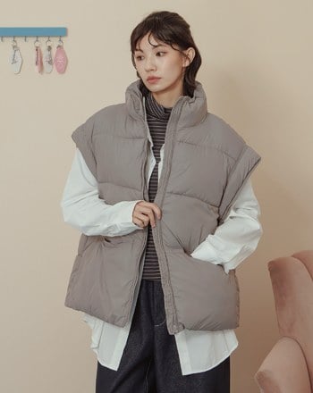 ➤可調節立領鋪棉背心