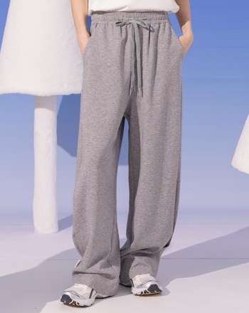 立體打褶造型鬆緊寬褲(三色)