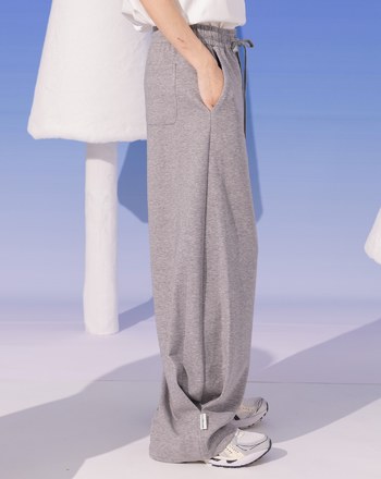 立體打褶造型鬆緊寬褲(三色)