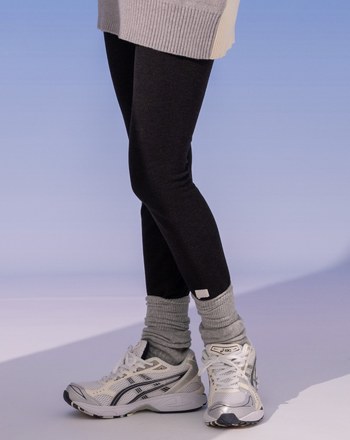 保暖加絨彈力高腰緊身褲