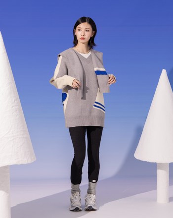 保暖加絨彈力高腰緊身褲