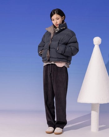 ➤顯瘦條絨抽繩鬆緊長褲(兩色)