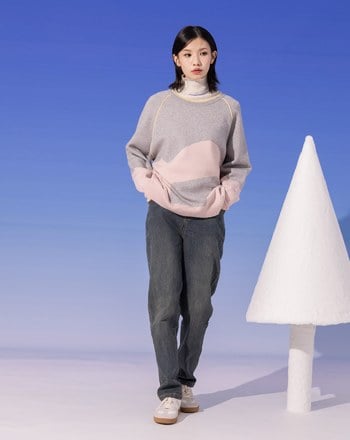 ➤設計腰頭彈性合身牛仔褲(兩色)