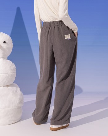 ➤洗色垂墜感鬆緊長褲(兩色)