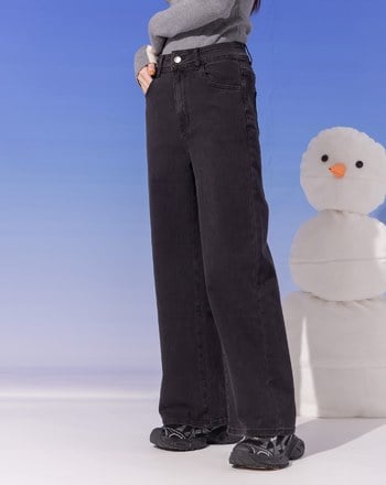 ➤好比例直腿牛仔直筒褲