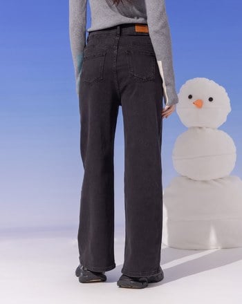 ➤好比例直腿牛仔直筒褲