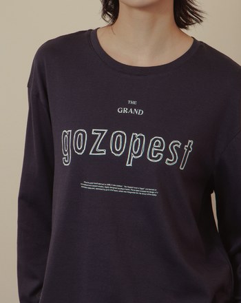 gozopest大飯店印花側開衩長袖T恤(兩色)