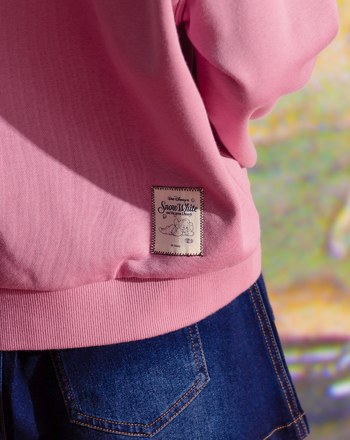 迪士尼系列 小矮人集合撞色領落肩大學T(兩色)