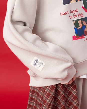 迪士尼系列 白雪公主三連拍立體拋袖大學T