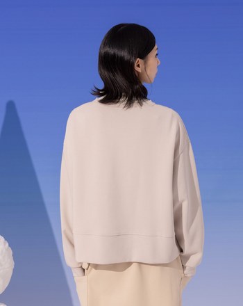 ➤裝飾口袋落肩大學T(兩色)