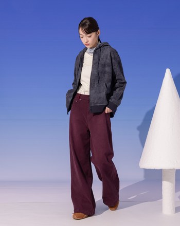 A｜水洗仿舊剪破純棉打褶連帽外套(兩色)