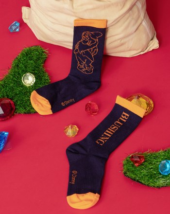 迪士尼系列 害羞鬼繡花跳色長襪