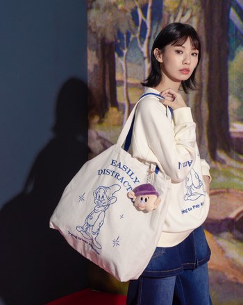 迪士尼系列 糊塗蛋刺繡帆布袋