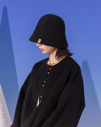 挺版保暖羊毛漁夫帽(兩色)