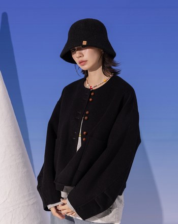 挺版保暖羊毛漁夫帽(兩色)