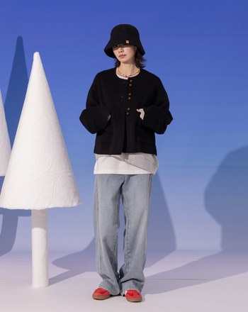 挺版保暖羊毛漁夫帽(兩色)