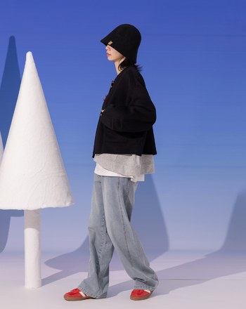 挺版保暖羊毛漁夫帽(兩色)