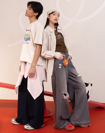 PIXAR系列 KISS ME蛋頭夫婦合肩T恤(兩色)
