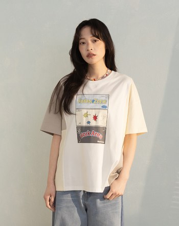 ➤涼感抑菌放鬆三階段拼色T恤(兩色)