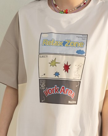 ➤涼感抑菌放鬆三階段拼色T恤(兩色)