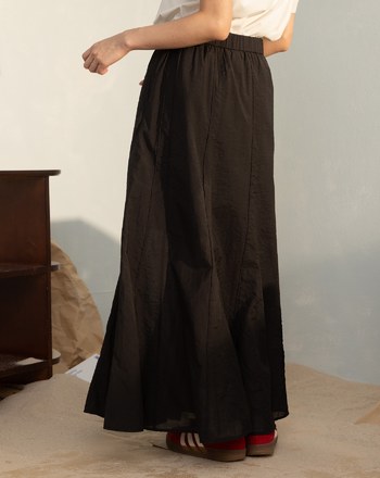 抗皺立體剪裁魚尾長裙