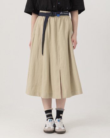 ➤後口袋配色車線百摺涼感傘裙(兩色)