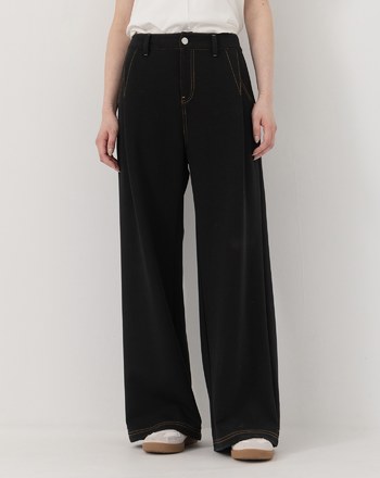 ◢5.0 無懈可擊Q彈慕斯針織長褲(洗鍊黑)