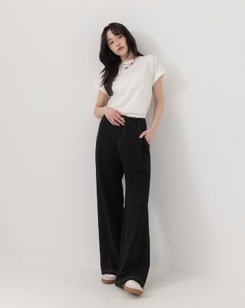 ◢5.0 無懈可擊Q彈慕斯針織長褲(洗鍊黑)