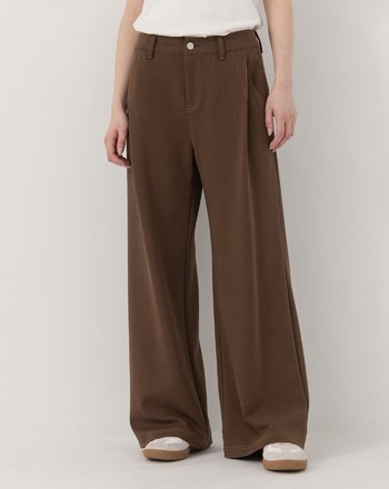 ◢5.0 無懈可擊Q彈慕斯針織長褲(摩卡咖)