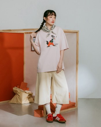 迪士尼系列 大野狼來敲門涼感T恤