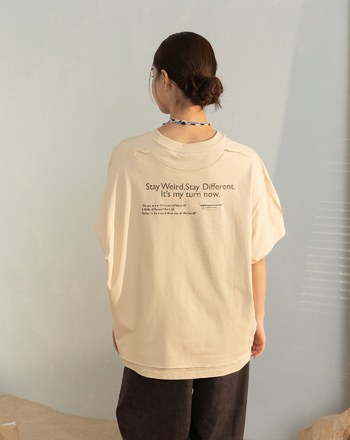 立體車線假兩件瞬涼涼感連袖T恤(兩色)