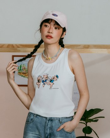 迪士尼系列 三隻小豬圓舞曲涼感背心(三色)