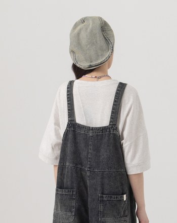 ➤涼感抑菌不對稱剪接寬版T恤(兩色)