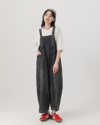 ➤涼感抑菌不對稱剪接寬版T恤(兩色)