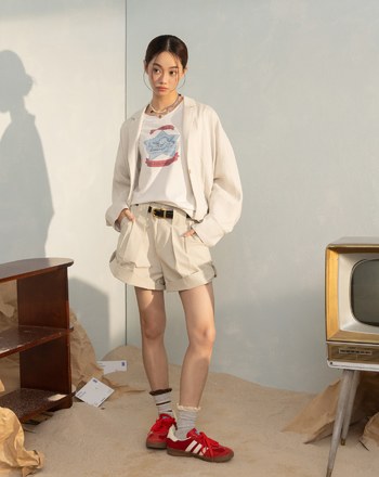 BOXY鬆弛感連袖單扣西裝外套(兩色)