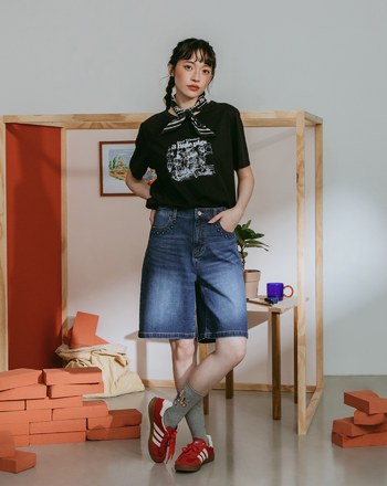 迪士尼系列 三隻小豬&大野狼緹織長襪(兩色)