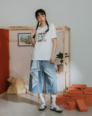 迪士尼系列 三隻小豬&大野狼緹織長襪(兩色)