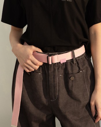 貓咪印花帆布腰帶(四色)