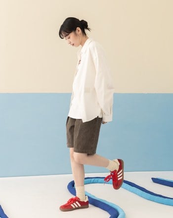 ➤│好事計劃│愛不偏心絲滑抗皺長袖襯衫(白色)