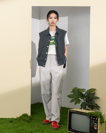 ➤機能輕盈透氣打褶口袋男友褲(兩色)