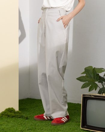 ➤機能輕盈透氣打褶口袋男友褲(兩色)